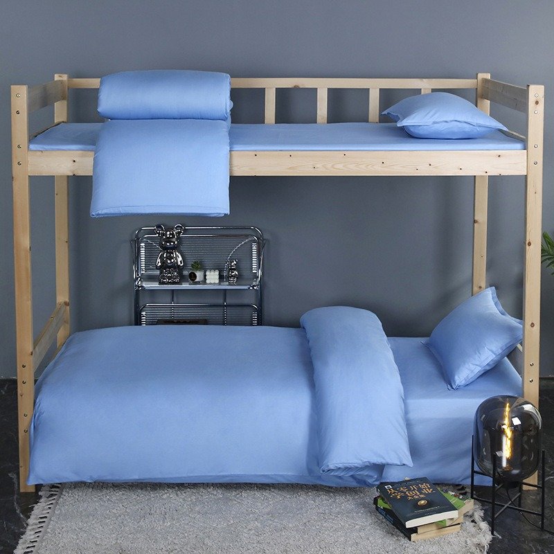 LESEE® Three-piece set of pure cotton sheets, quilt covers and pillowcases - Image 2