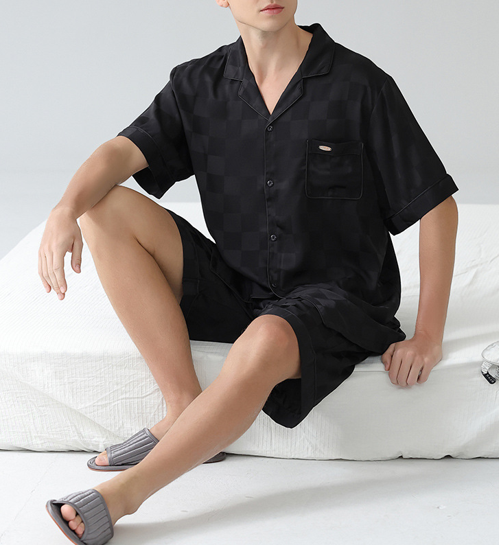 LESEE® Summer pajamas men's silk premium series - Image 4