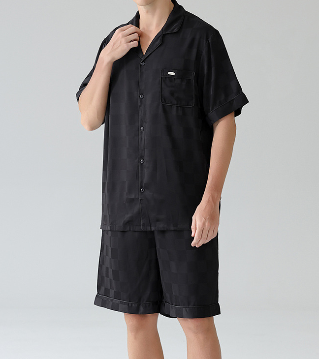 LESEE® Summer pajamas men's silk premium series - Image 2